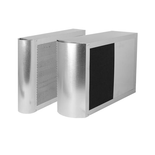 Silenziatore per ventilazione - K-xxx series - ALNOR Ventilation Systems - per condotto d'aria / in acciaio / rettangolare