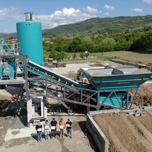 Centrale di betonaggio mobile - Mobile 30 - CONSTMACH Concrete Plants & Crushers - automatico / compatto / monoasse