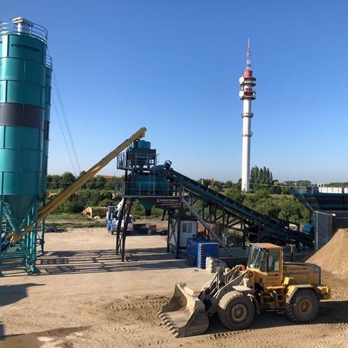Centrale di betonaggio mobile - CONSTMACH Concrete Plants & Crushers - compatto / automatico / orizzontale