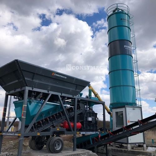 Centrale di betonaggio mobile - Mobicom 45 - CONSTMACH Concrete Plants & Crushers - compatto / automatico / orizzontale