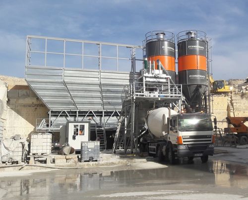 Centrale di betonaggio stazionario - Drymix-100 - CONSTMACH Concrete Plants & Crushers - compatto / automatico / orizzontale