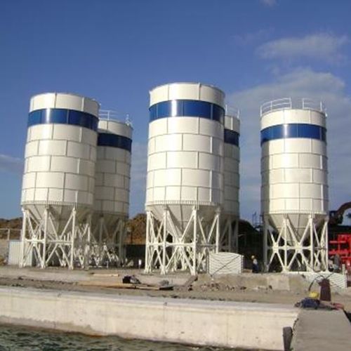 Silo a fondo conico - CS-300 - CONSTMACH Concrete Plants & Crushers - bullonato / per cemento / per calcestruzzo