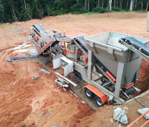 Frantoio a percussione ad asse verticale - V-80 - CONSTMACH Concrete Plants & Crushers - mobile / per la produzione di sabbia / primario