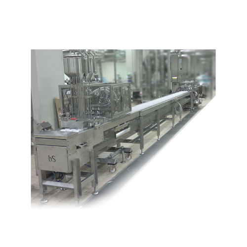 Linea di riempimento per crema - PATE' - B.S. SRL - lineare