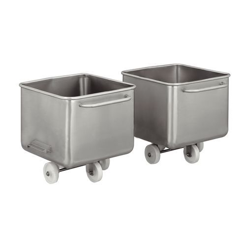 Contenitore per rifiuti in acciaio inossidabile - Eurobin - NIEROS Metal d.o.o. - per scarti industriali / mobile
