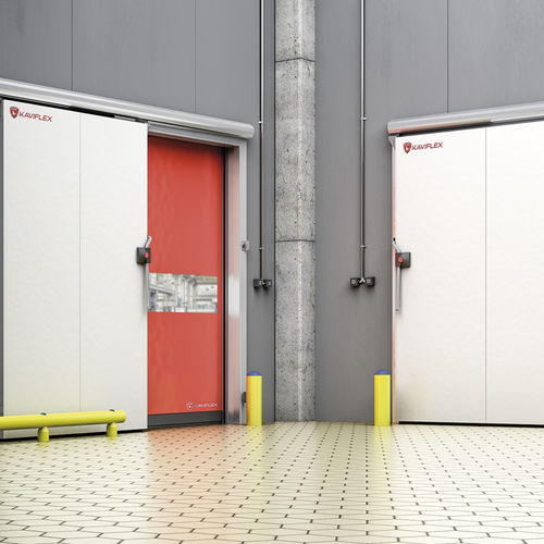 Porta scorrevole - S220GD  series - PANELCHOK - in polietilene / per cella frigorifera / automatica