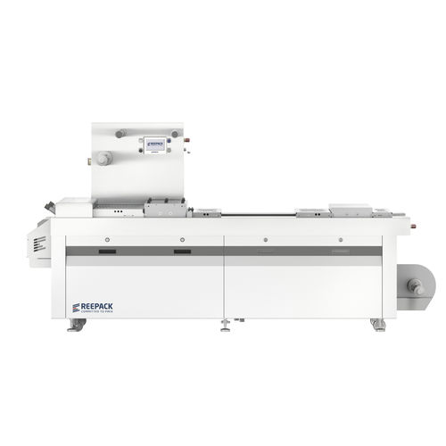Termoformatrice di film plastico - REEFORM E series - Reepack S.r.l. Soc. Unip. - per imballaggio di prodotti alimentari / automatica / compatta