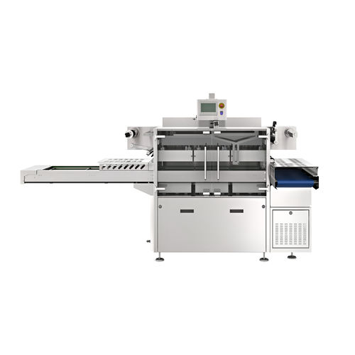 Termosigillatrice di vaschette lineare - REEMARKET - Reepack S.r.l. Soc. Unip. - automatica / per l'industria agroalimentare / per confezionamento in atmosfera modificata
