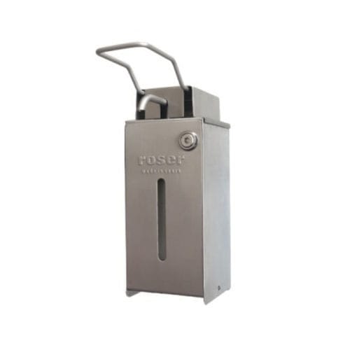 Distributore di sapone - RA00000329 - Roser Construcciones Metalicas S.A. - manuale / in acciaio inossidabile / da parete