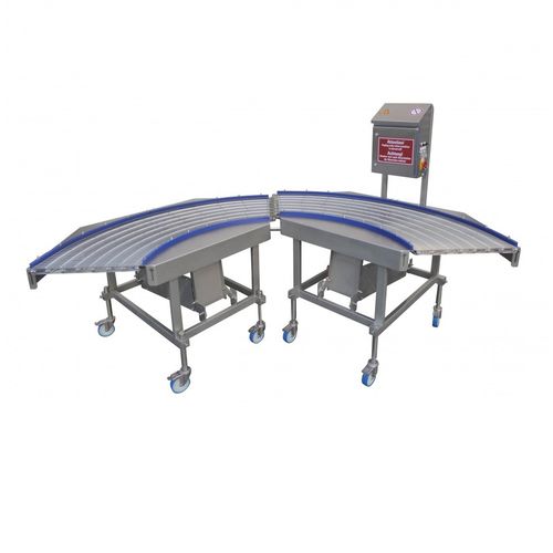 Trasportatore a nastro - SK 90 ˚C - Schomaker Convenience Technik GmbH - curvo / da trasporto / per carne