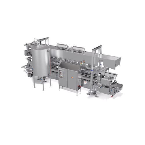 Friggitrice industriale in continuo - SFE, SFT - Schomaker Convenience Technik GmbH - per verdure / per carne / per pesce