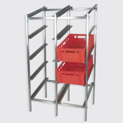 Scaffalatura per magazzino di stoccaggio - 110.71, 100.72 series - Eberhardt GmbH - per carichi leggeri / in acciaio inossidabile