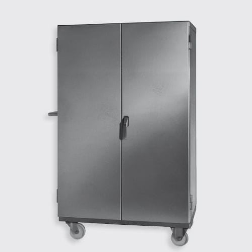 Armadio di stoccaggio - 100.42, 100.43 series - Eberhardt GmbH - con rotelle / a porte battenti / in acciaio inossidabile