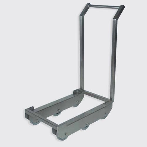 Carrello da trasporto - 100.62 series - Eberhardt GmbH - in acciaio inossidabile / per contenitori Euro / a sei ruote