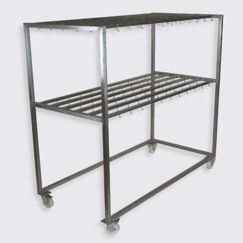 Carrello in acciaio inossidabile - 100.688, 100.63 series - Eberhardt GmbH - a ripiani / per carne / con rotelle