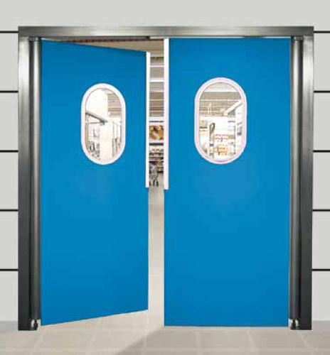 Porta battente - 100.98 series - Eberhardt GmbH - in acciaio inossidabile / in polietilene / per l'industria agroalimentare