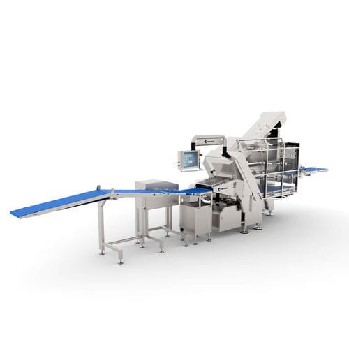 Porzionatrice per formaggio automatica - FIBOSA - orizzontale / con trasportatore