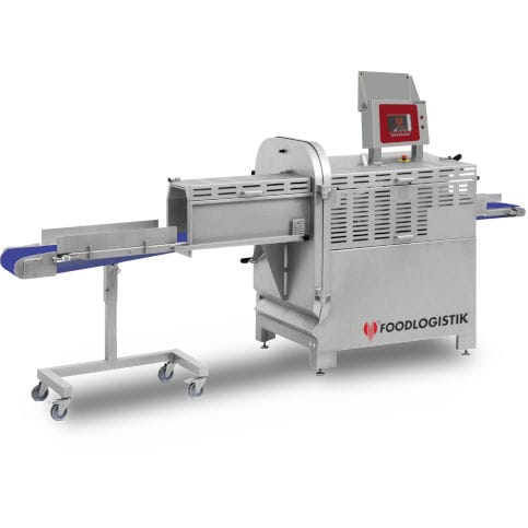Affettatrice per carne di maiale - line 25 - FOODLOGISTIK Fleischereimaschinen GmbH - per salsicce / per pesce / automatica