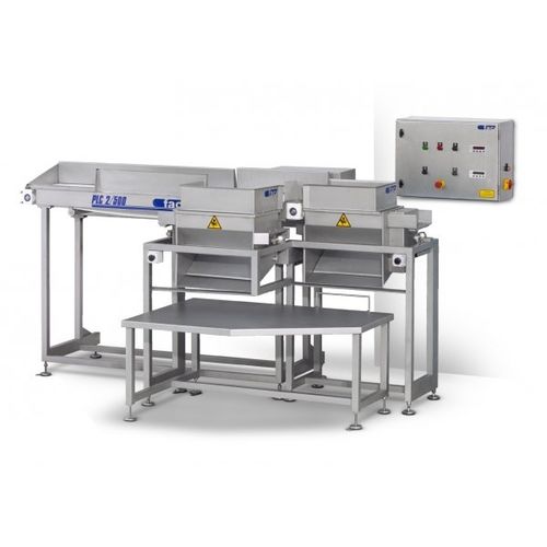 Calibratrice per pesce - PLC-2/250 - INDUSTRIES FAC SL - con trasportatore