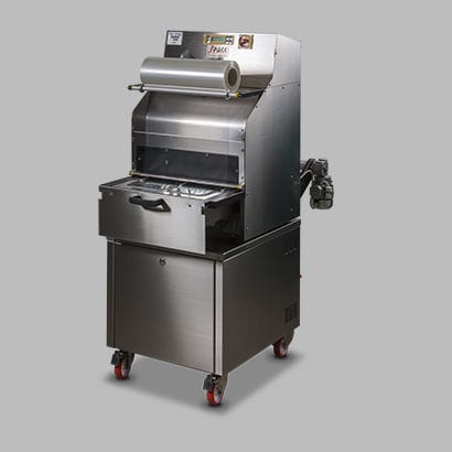 Termosigillatrice di vaschette lineare - TSS125-BG - JPack S.r.l. - semiautomatica / sottovuoto / per confezionamento in atmosfera modificata