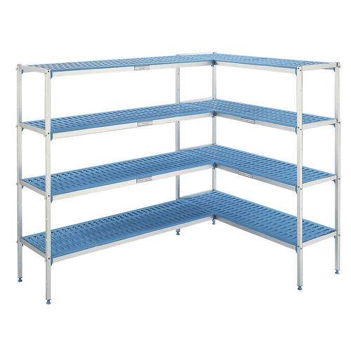 Scaffalatura per magazzino di stoccaggio - KIDE S.COOP - con ripiani / in alluminio / in polietilene