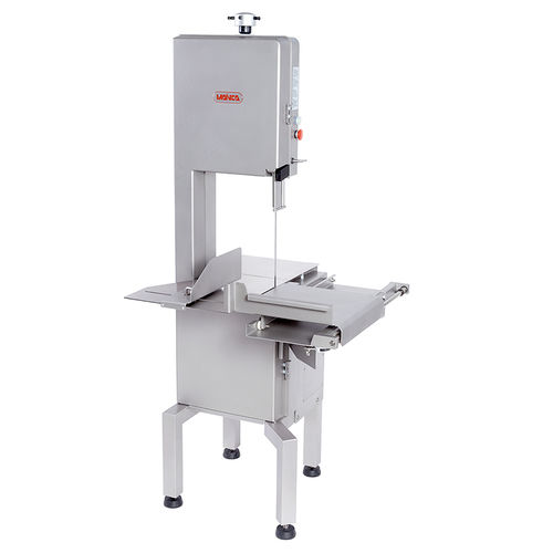 Segaossa a nastro industriale - BC-3200 series - MAINCA - Equipamientos Carnicos S.L. - in acciaio inossidabile / con piano d'appoggio scorrevole