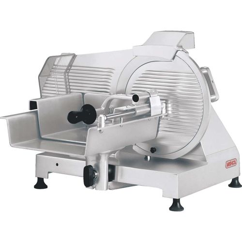 Affettatrice per prosciutti - TG-370 - MAINCA - Equipamientos Carnicos S.L. - per lardo / semiautomatica / a lama circolare