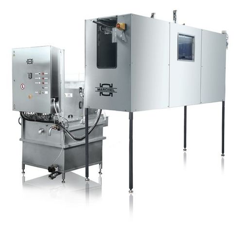 Macchina per pulizia a getto d'acqua - Heinz Marchel GmbH & Co. KG - automatica / per l'industria agroalimentare / in acciaio inossidabile