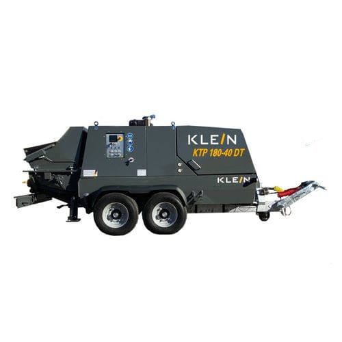 Pompa per calcestruzzo montata su rimorchio - KTP 180-40 - Klein GmbH - per cantiere / elettrica