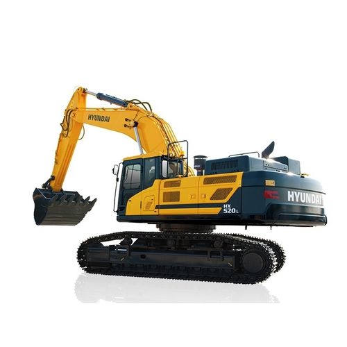 Escavatore di grandi dimensioni - HX520L - HYUNDAI HEAVY INDUSTRIES - cingolato / diesel / per cantiere di costruzione