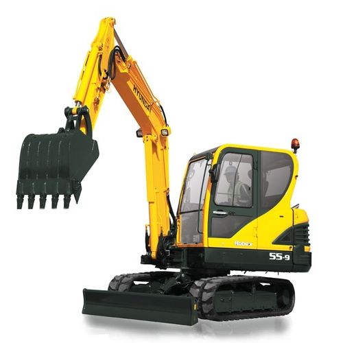 Miniescavatore - R55-9 - HYUNDAI HEAVY INDUSTRIES - cingolato / diesel / per cantiere di costruzione