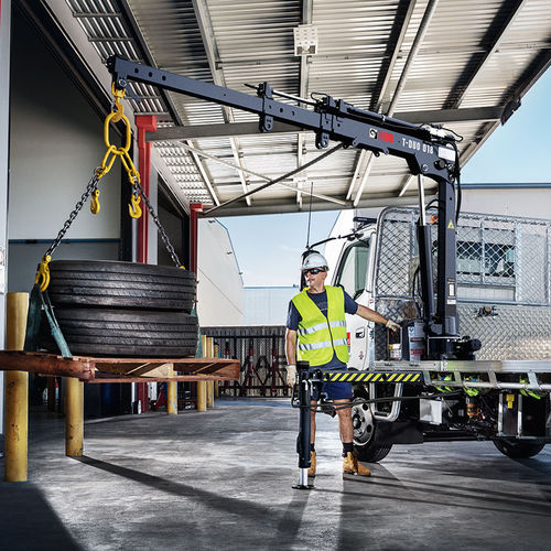Gru montata su camion - T-DUO 018 - Hiab - con braccio / per applicazioni pesanti / di carico