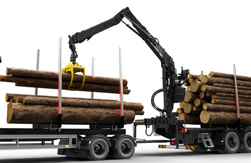 Gru forestale con braccio articolato - 1400Z series - Hiab - su autotelaio