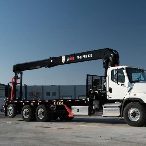Gru montata su camion - K-HIPRO 425 - Hiab - con braccio / pieghevole / per cantiere