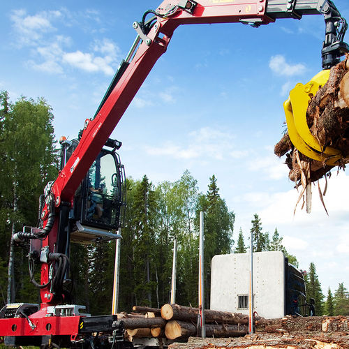 Gru forestale con braccio articolato - 1088S series - Hiab - su autotelaio