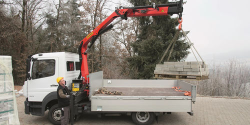Gru montata su camion - PK 7.001 SLD 3 - Palfinger - articolata / per cantiere / di carico