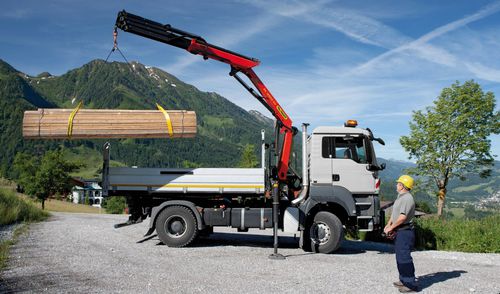 Gru montata su camion - PK 12502 SH - Palfinger - articolata / per cantiere / di sollevamento