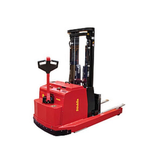 Carrello elevatore retrattile con alimentazione a batteria - EXR 14 - Stöcklin - a timone con guida da terra / da trasporto / di stoccaggio