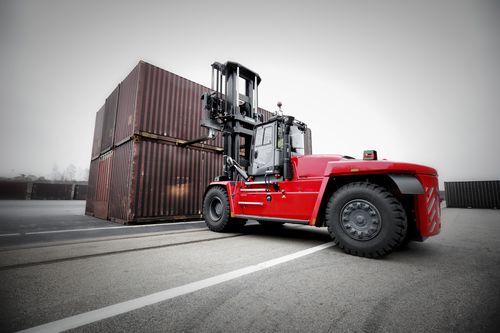 Carrello elevatore con motore a combustione - DCF180–520 - Kalmar - con conducente seduto / 4 ruote / per carichi pesanti