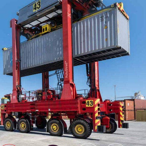 Carro cavaliere per container - Kalmar - elettrico / gommato