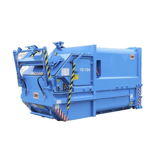 Compattatore per rifiuti fisso - E series - AJK NV - monoblocco / orizzontale / idraulico