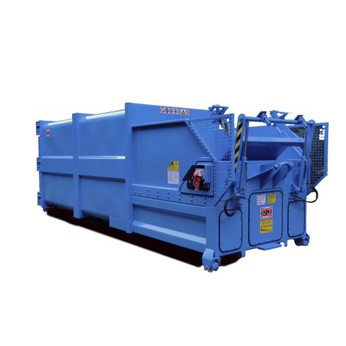 Compattatore per rifiuti fisso - L series - AJK NV - monoblocco / orizzontale / idraulico