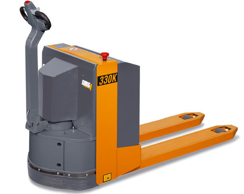 Transpallet elettrico - 330K - OMG S.p.A. - a timone con guida da terra / multifunzione