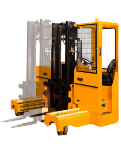 Carrello elevatore laterale elettrico - LAT 35 - OMG S.p.A. - con conducente seduto / per movimentazione / multidirezionale