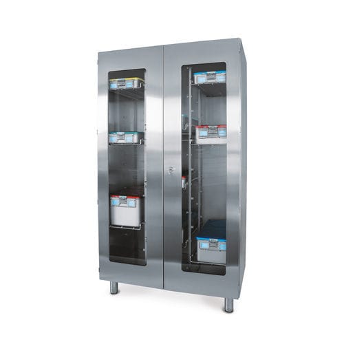 Armadio di stoccaggio - 504 series - Conf Industries S.r.l. - a pavimento / a ripiani / a 2 porte