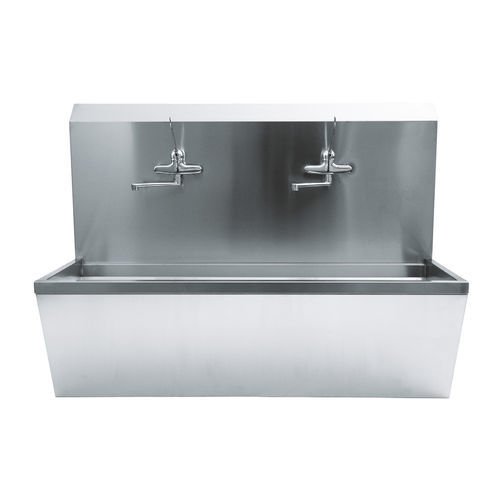 Lavabo medico - RUB series - Conf Industries S.r.l. - in acciaio inossidabile / igienico / con montaggio a parete