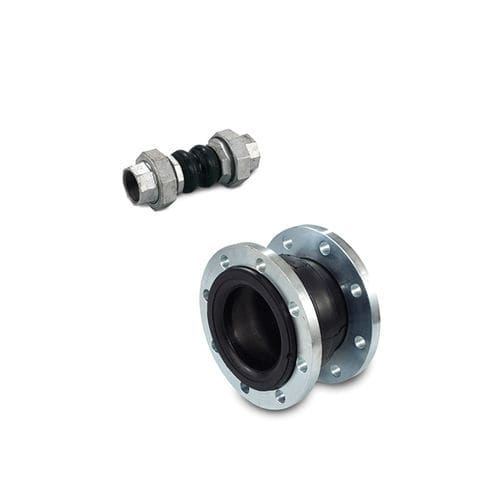 Compensatore di dilatazione in gomma - k10b-2100-2110-2116 - ACMO S.p.A. - in acciaio / rotondo / con flangia