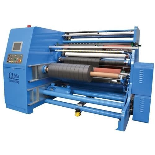 Taglierina ribobinatrice automatica - ALPHASHAFT  - Alpha Converting Equipment Ltd. - compatta / per carta / per etichette