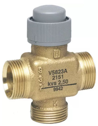 Valvola a sfera - V5823A series  - Honeywell Environmental & Combustion Controls EMEA - elettrica / di miscelazione / di regolazione della temperatura