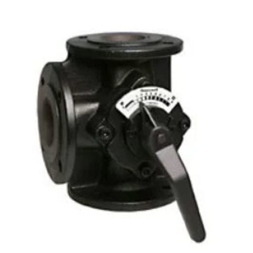 Valvola rotante a 3 vie - V5431 series  - Honeywell Environmental & Combustion Controls EMEA - con azionamento manuale